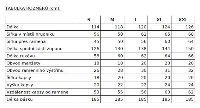 Froté župan - XL (foto 1)